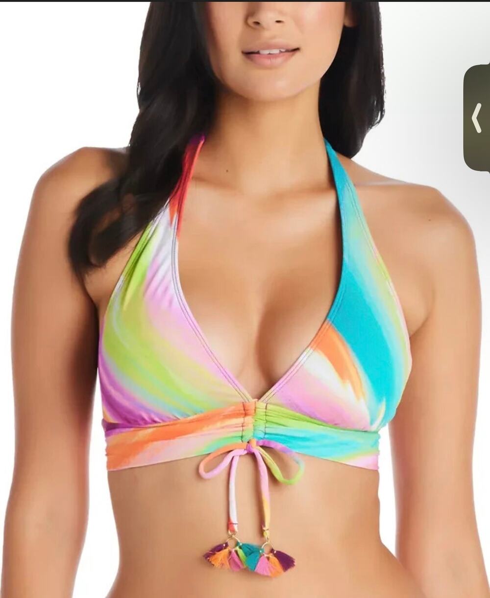 Bleu Rod Beattie Splash Out Halter Bikini Top 10 NWOT